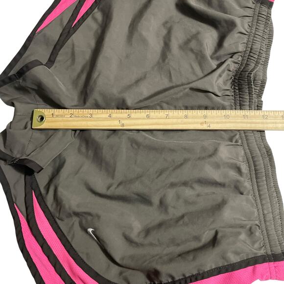Nike Womens Athletic Shorts Medium Brown Tempo Dri Fit Lined Running Workout - Picture 10 of 12